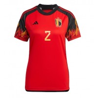 Camiseta Bélgica Toby Alderweireld #2 Primera Equipación Replica Mundial 2022 para mujer mangas cortas